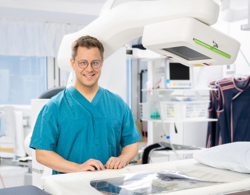 Lääkäri sairaalaympäristössä